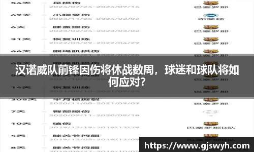 汉诺威队前锋因伤将休战数周，球迷和球队将如何应对？