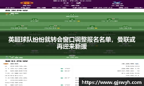 英超球队纷纷就转会窗口调整报名名单，曼联或再迎来新援